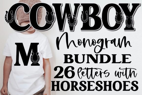 Cowboy Monogram Bundle SVG Horseshoe SVG Review