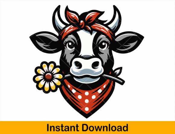 Cute Cow Png, Women Cow Girl Heifer Cow