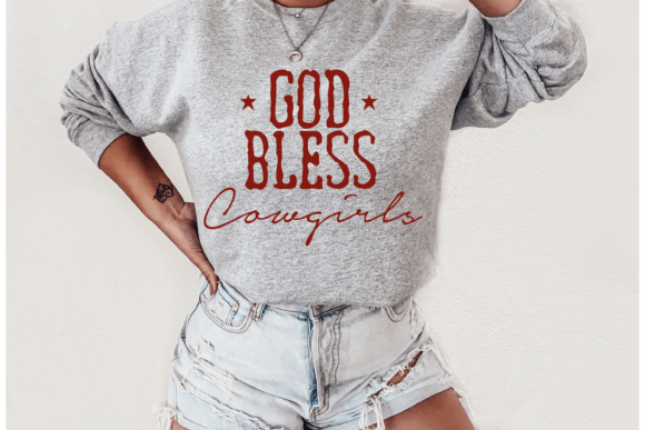 God Bless Cowgirls Western